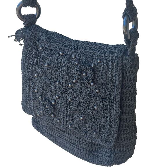 Black Beaded Purse - Picture 3 of 7